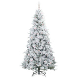 Albero di Natale Artificiale con Rami Pieghevoli Bianco 240 cm