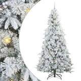Albero di Natale Artificiale con Rami Pieghevoli Bianco 240 cm