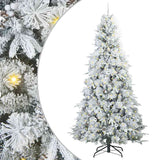 Albero di Natale Artificiale con Rami Pieghevoli Bianco 240 cm