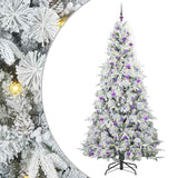Albero di Natale Artificiale con Rami Pieghevoli Bianco 240 cm