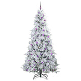 Albero di Natale Artificiale con Rami Pieghevoli Bianco 240 cm