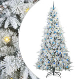 Albero di Natale Artificiale con Rami Pieghevoli Bianco 240 cm