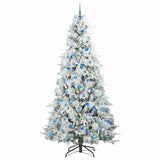 Albero di Natale Artificiale con Rami Pieghevoli Bianco 240 cm