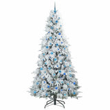 Albero di Natale Artificiale con Rami Pieghevoli Bianco 240 cm