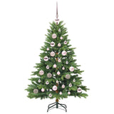 Albero di Natale artificiale con 150 LED Verde 120 cm PE e PVC