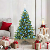 Albero di Natale artificiale con 150 LED Verde 120 cm PE e PVC