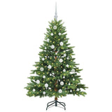 Albero di Natale artificiale con 150 LED Verde 150 cm PE e PVC