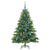 Albero di Natale artificiale con 150 LED Verde 150 cm PE e PVC