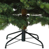 Albero di Natale artificiale con 300 LED Verde 180 cm PE e PVC