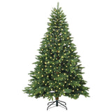 Albero di Natale artificiale con 300 LED Verde 180 cm PE e PVC