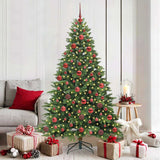 Albero di Natale artificiale con 300 LED Verde 180 cm PE e PVC