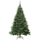 Albero di Natale artificiale con 300 LED Verde 180 cm PE e PVC