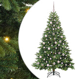 Albero di Natale artificiale con 300 LED Verde 180 cm PE e PVC