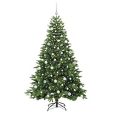 Albero di Natale artificiale con 300 LED Verde 180 cm PE e PVC