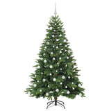 Albero di Natale artificiale con 300 LED Verde 180 cm PE e PVC