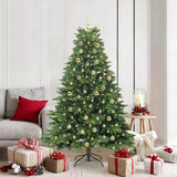 Albero di Natale artificiale con 300 LED Verde 180 cm PE e PVC