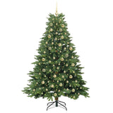 Albero di Natale artificiale con 300 LED Verde 180 cm PE e PVC