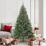 Albero di Natale artificiale con 300 LED Verde 180 cm PE e PVC