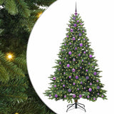Albero di Natale artificiale con 300 LED Verde 180 cm PE e PVC