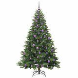 Albero di Natale artificiale con 300 LED Verde 180 cm PE e PVC