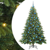 Albero di Natale artificiale con 300 LED Verde 180 cm PE e PVC