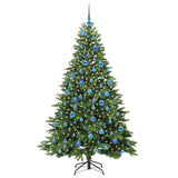 Albero di Natale artificiale con 300 LED Verde 180 cm PE e PVC