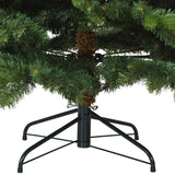 Albero di Natale artificiale con 300 LED Verde 210 cm PE e PVC