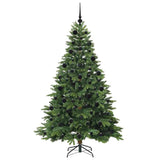 Albero di Natale artificiale con 300 LED Verde 210 cm PE e PVC
