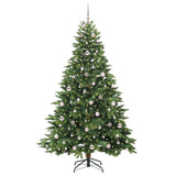 Albero di Natale artificiale con 300 LED Verde 210 cm PE e PVC