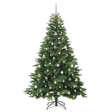 Albero di Natale artificiale con 300 LED Verde 210 cm PE e PVC