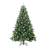 Albero di Natale artificiale con 300 LED Verde 210 cm PE e PVC