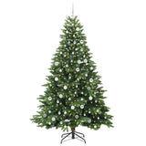 Albero di Natale artificiale con 300 LED Verde 210 cm PE e PVC