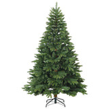 Albero di Natale artificiale con 300 LED Verde 210 cm PE e PVC