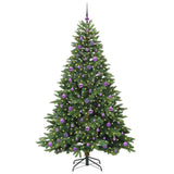 Albero di Natale artificiale con 300 LED Verde 210 cm PE e PVC