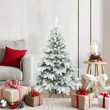 Albero di Natale artificiale con 150 LED Bianco 120 cm PE e PVC
