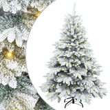 Albero di Natale artificiale con 150 LED Bianco 120 cm PE e PVC