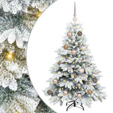 Albero di Natale artificiale con 150 LED Bianco 120 cm PE e PVC