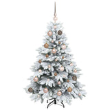 Albero di Natale artificiale con 150 LED Bianco 120 cm PE e PVC