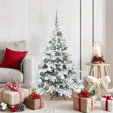 Albero di Natale artificiale con 150 LED Bianco 120 cm PE e PVC