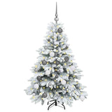 Albero di Natale artificiale con 150 LED Bianco 120 cm PE e PVC