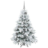 Albero di Natale artificiale con 150 LED Bianco 120 cm PE e PVC
