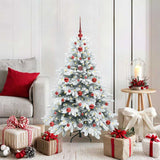 Albero di Natale artificiale con 150 LED Bianco 120 cm PE e PVC