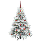 Albero di Natale artificiale con 150 LED Bianco 120 cm PE e PVC
