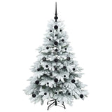 Albero di Natale artificiale con 150 LED Bianco 120 cm PE e PVC