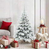 Albero di Natale artificiale con 150 LED Bianco 120 cm PE e PVC