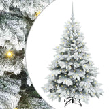 Albero di Natale artificiale con 150 LED Bianco 120 cm PE e PVC