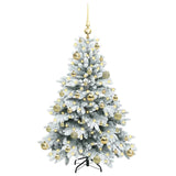 Albero di Natale artificiale con 150 LED Bianco 120 cm PE e PVC