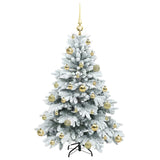 Albero di Natale artificiale con 150 LED Bianco 120 cm PE e PVC