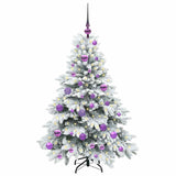 Albero di Natale artificiale con 150 LED Bianco 120 cm PE e PVC