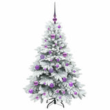 Albero di Natale artificiale con 150 LED Bianco 120 cm PE e PVC